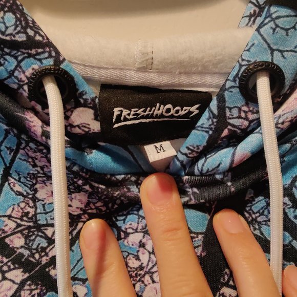 NEW Sakura Hoodie, Plush Inside, Cherry Blossoms - Picture 3 of 5